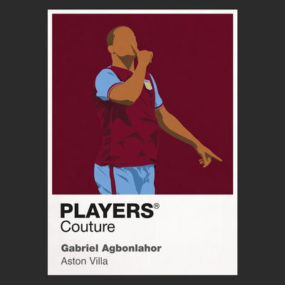Gabriel Agbonlahor Aston Villa Icon Frame — art card and garment shots