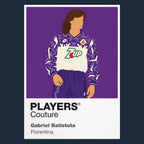 Gabriel Batistuta Fiorentina Away Icon Frame Men's T-Shirt