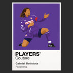 Gabriel Batistuta Fiorentina Icon Frame Men's Hoodie