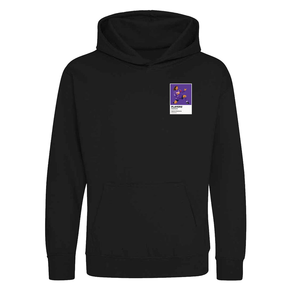 Gabriel Batistuta Fiorentina Frame Kids Hoodie by Players Couture in White