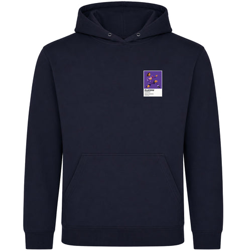 Gabriel Batistuta Fiorentina Frame Men's Hoodie by Players Couture in Navy