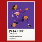 Gabriel Batistuta Fiorentina Icon Frame Men's Hoodie