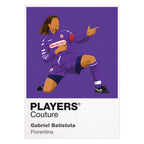 Gabriel Batistuta Fiorentina Icon Frame Men's Hoodie