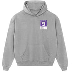 Gabriel Batistuta 9 Football hoodie – grey men's hoodie featuring the Gabriel Batistuta 9 Football Players Couture logo