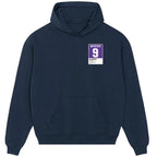 Gabriel Batistuta 9 Football hoodie – navy men's hoodie featuring the Gabriel Batistuta 9 Football Players Couture logo