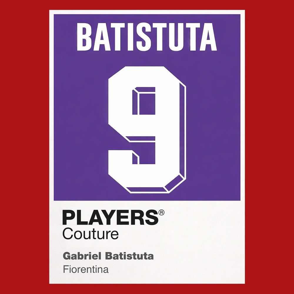 Gabriel Batistuta 9 Football Shirt Frame Men's Hoodie – red close-up detail shot of the Gabriel Batistuta 9 Football Players