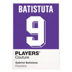 Gabriel Batistuta 9 Football Shirt Frame Men's Hoodie – white close-up detail shot of the Gabriel Batistuta 9 Football