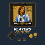 Gabriel Batistuta 1P 8-Bit t-shirt retro gaming design by Players Couture