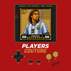 Gabriel Batistuta 1P 8-Bit t-shirt retro gaming design by Players Couture