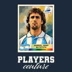 Gabriel Batistuta World Cup Sticker Men's Hoodie – gabriel batistuta navy Players Couture design