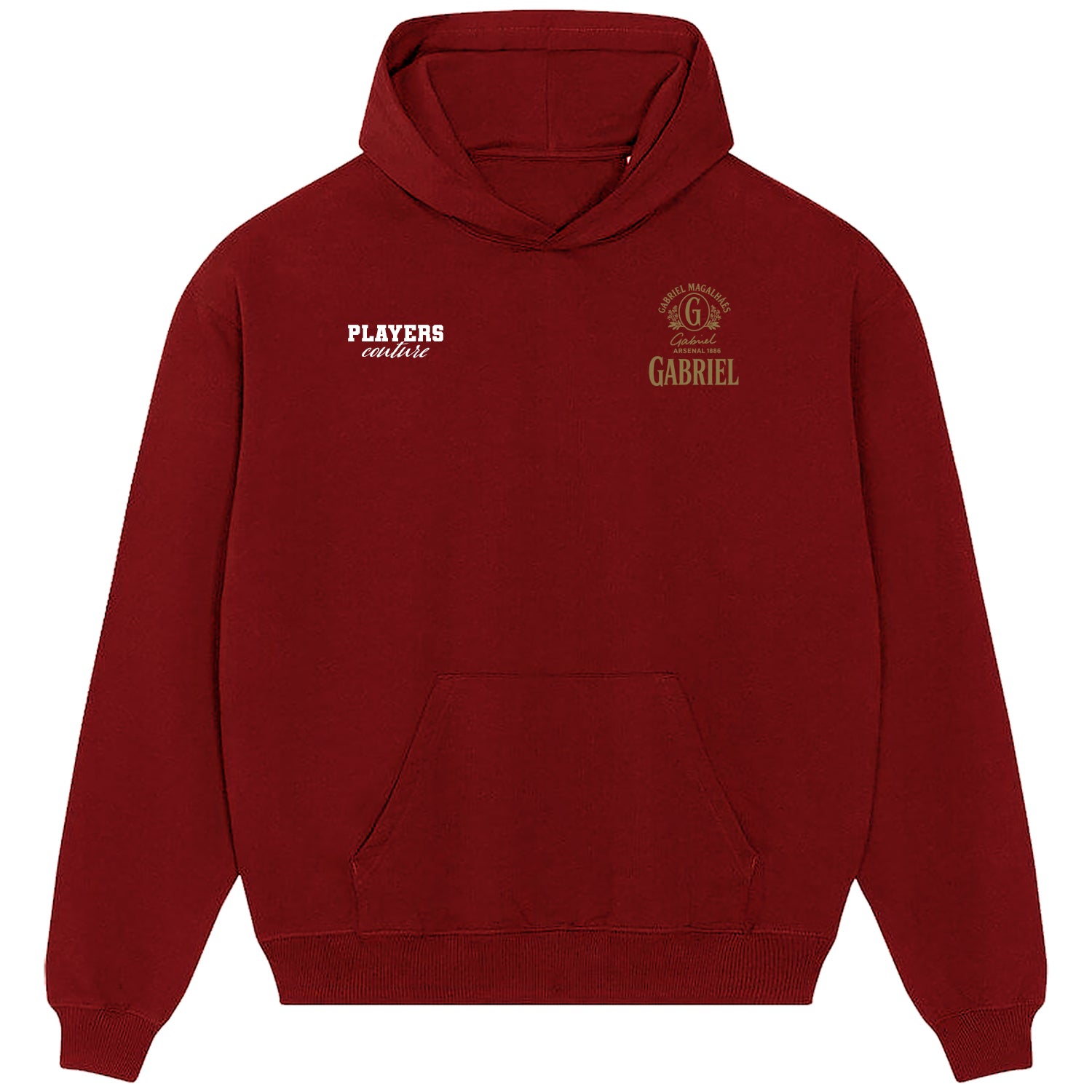 Gabriel Logo Players Couture Men's Casual Hoodie Red