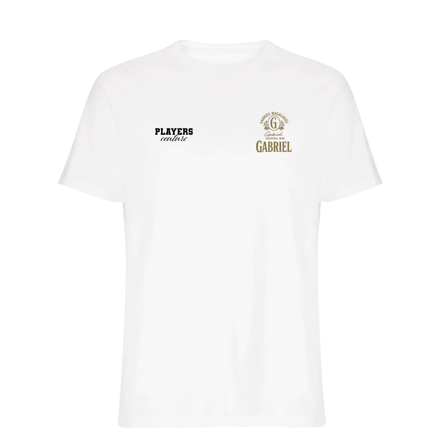 Gabriel Logo Players Couture Mens T-Shirt White