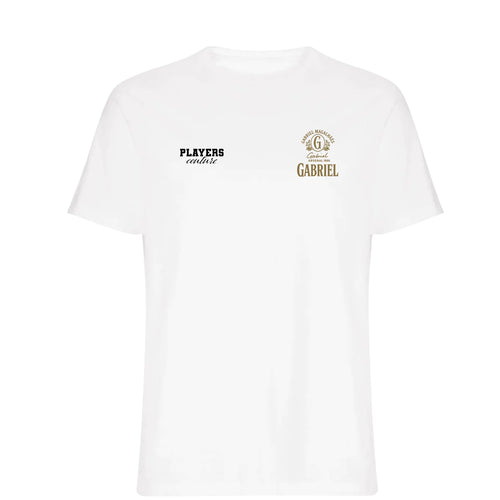 Gabriel Logo Players Couture Mens T-Shirt White