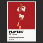 Gabriel Magalhaes Arsenal Icon Frame Men's T-Shirt – image 9