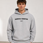 gabriela-sabatini name-print hoodie - grey