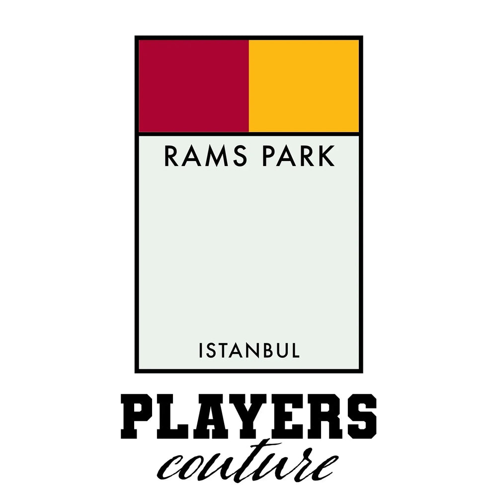 Galatasaray t-shirt – white men's t-shirt with black Galatasaray letters and Players Couture logo on the chest