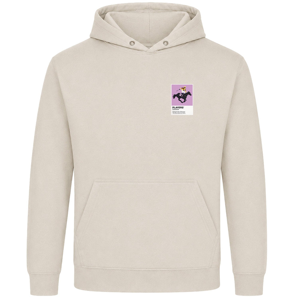 Galopin Des Champs horse racing hoodie – mens stone hoodie view