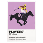 Galopin Des Champs horse racing T-shirt – white view