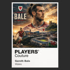 Gareth Bale Wales Atlas Frame artwork by Players Couture