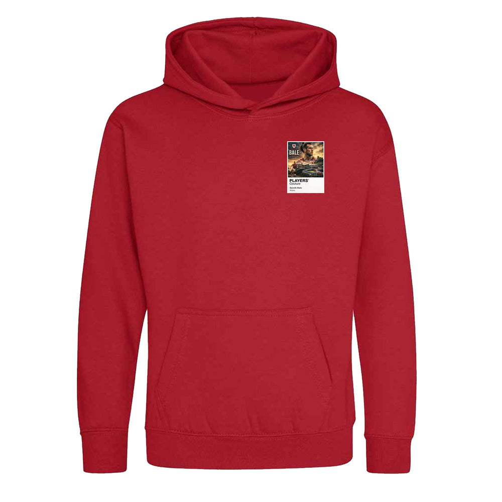 Gareth Bale Wales Atlas Frame White kids hoodie by Players Couture