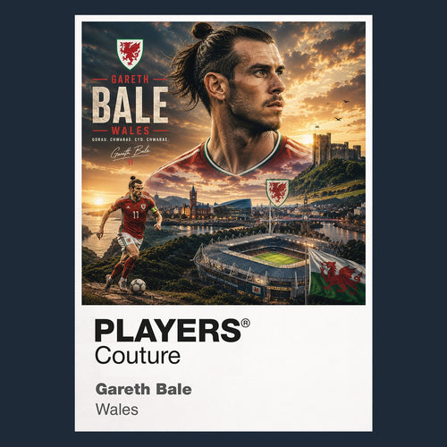 Gareth Bale Wales Atlas Frame artwork by Players Couture