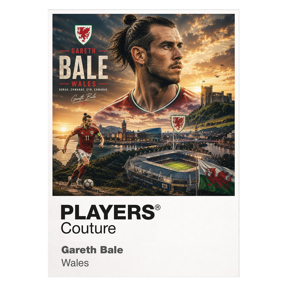 Gareth Bale Wales Atlas Frame artwork by Players Couture