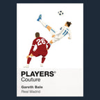 Gareth Bale Real Madrid Icon Frame Kids T-Shirt — Navy Artwork