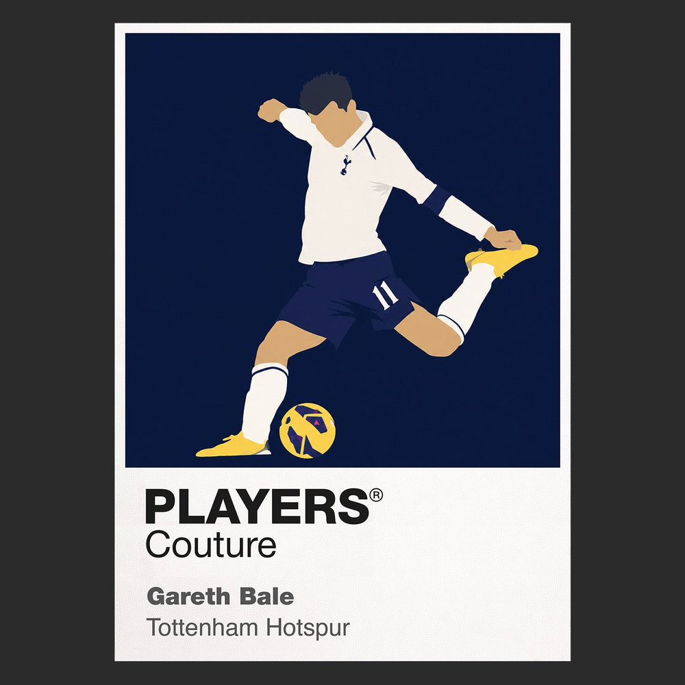 Gareth Bale Tottenham Hotspur Icon Frame Kids T-Shirt — Black Artwork