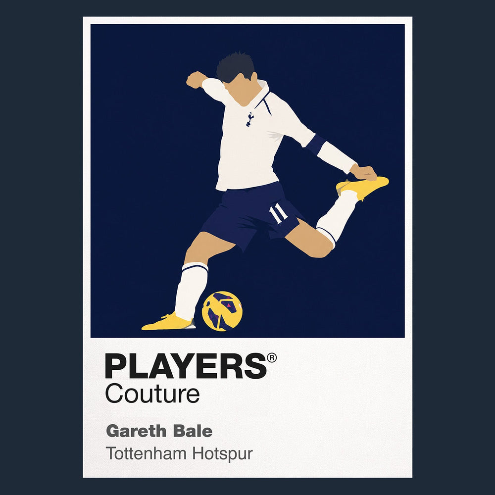 Gareth Bale Tottenham Hotspur Icon Frame Kids T-Shirt — Navy Artwork