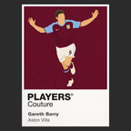 Gareth Barry Aston Villa Icon Frame — Black