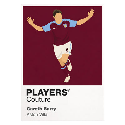 Gareth Barry Aston Villa Icon Frame — White