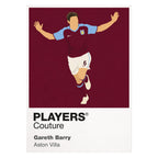 Gareth Barry Aston Villa Icon Frame — White