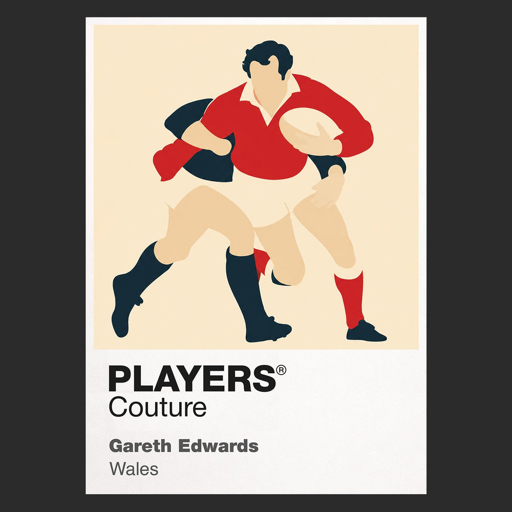Gareth Edwards Rugby Union Icon Frame Men's T-Shirt – image 9