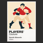 Gareth Edwards Rugby Union Icon Frame Men's T-Shirt – image 9