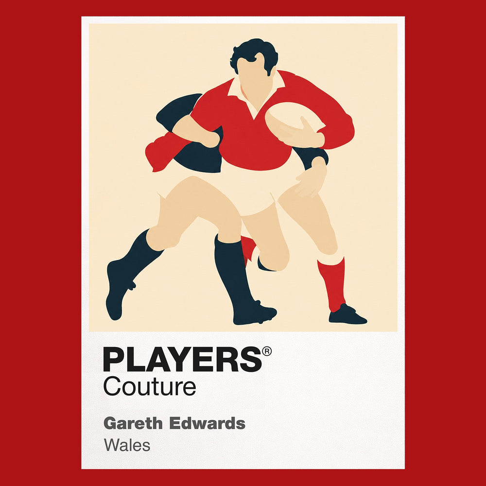 Gareth Edwards Rugby Union Icon Frame Men's Hoodie – image 7