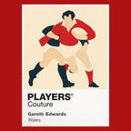 Gareth Edwards Rugby Union Icon Frame Men's Hoodie – image 7