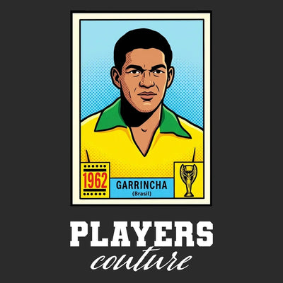 Garrincha World Cup Sticker Men's Hoodie – garrincha black Players Couture design