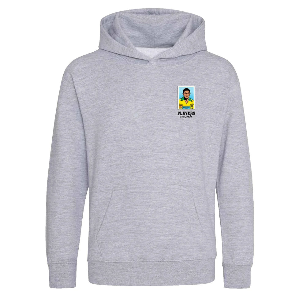 Garrincha World Cup Sticker Kids Hoodie – garrincha sticker kids grey hoodie Players Couture design