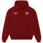 Gary Gillespie hoodie – red men's hoodie featuring the Gary Gillespie Players Couture logo