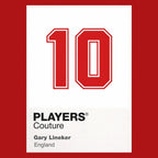 Gary Lineker 10 Football Shirt Frame Men's Hoodie – red close-up detail shot of the Gary Lineker 10 Football Players Couture