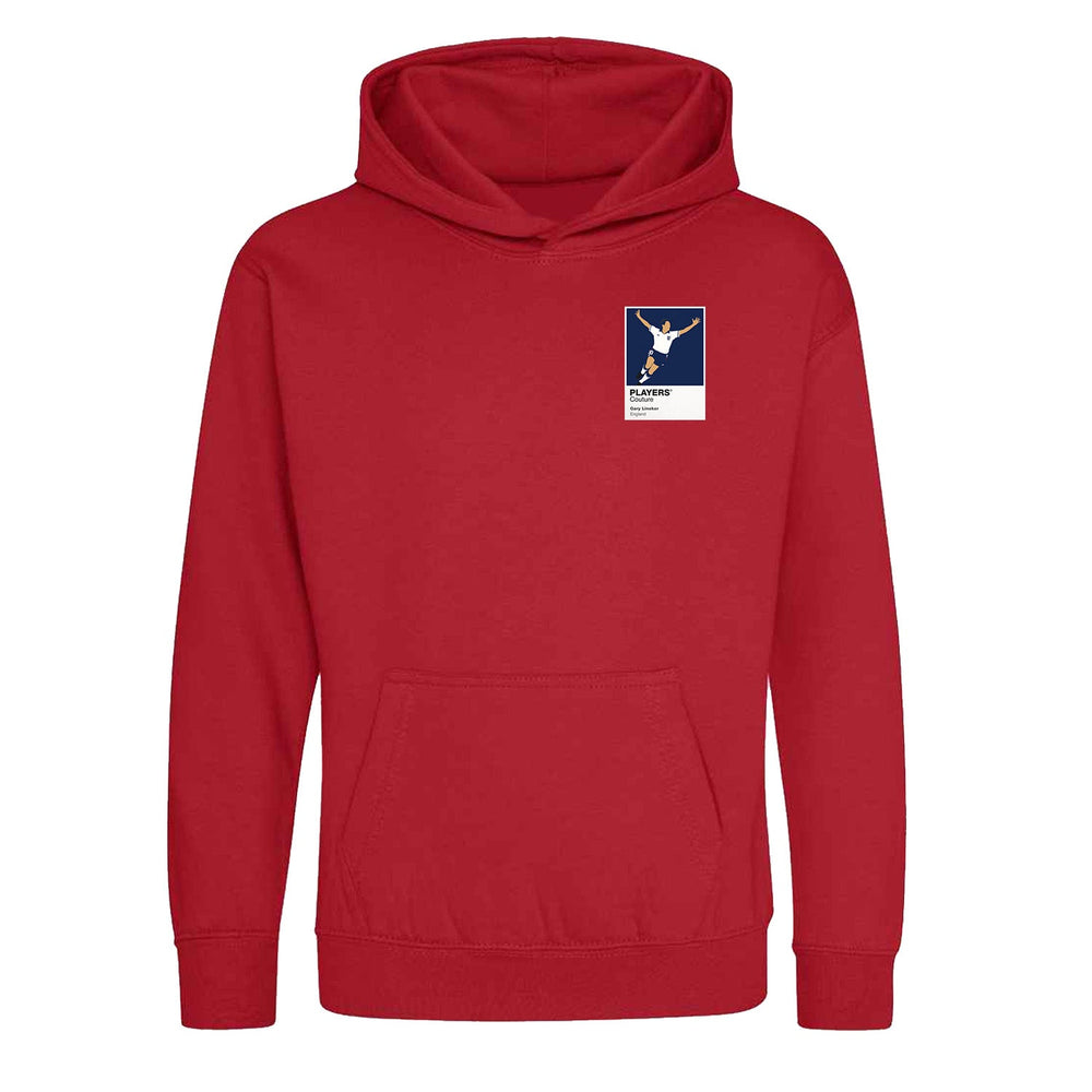 Gary Lineker Players Couture Kids Red Hoodie