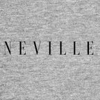 Gary Neville Logo Men's T-Shirt – grey close-up detail shot of the Gary Neville Players Couture logo design