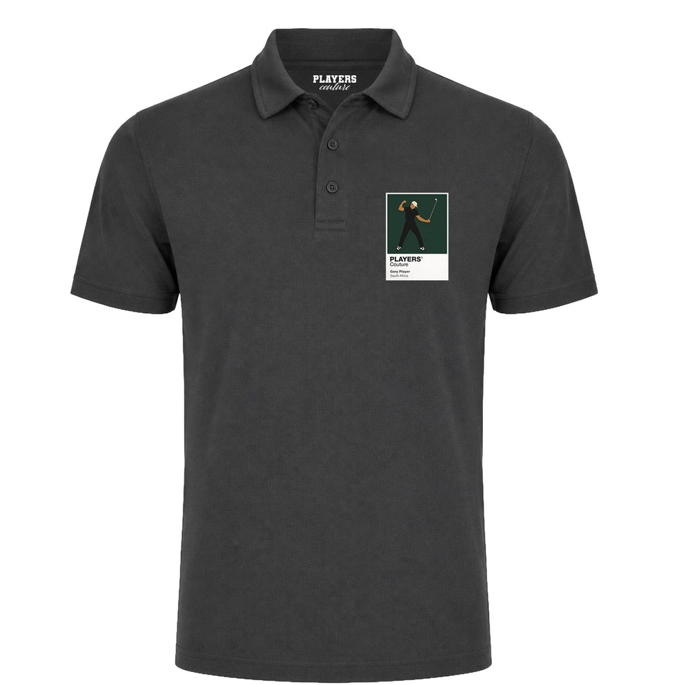 Gary Player Golf Icon Frame Men's Polo Shirt - Gray