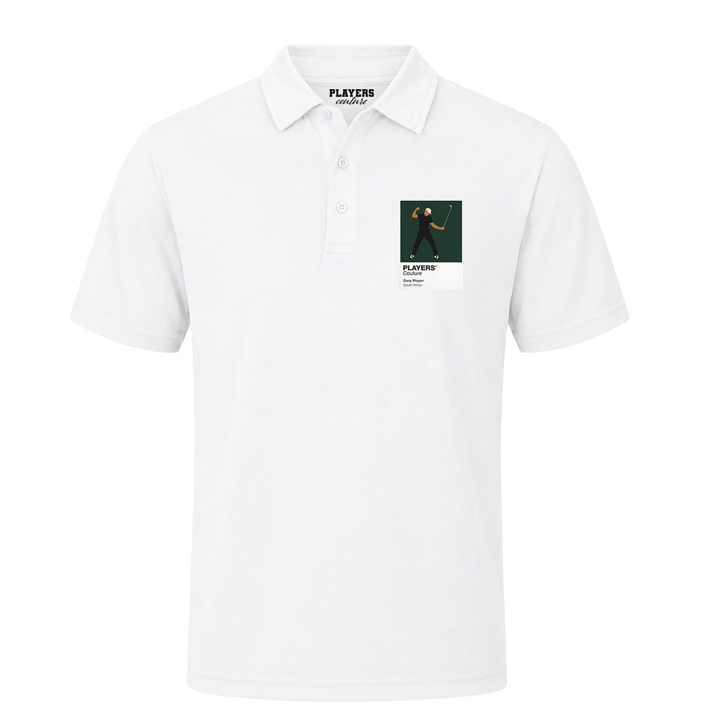 Gary Player Golf Icon Frame Men's Polo Shirt - White
