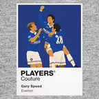 Gary Speed Everton grey Icon Frame artwork detail