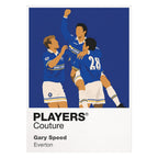 Gary Speed Everton white Icon Frame artwork detail