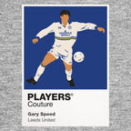 Gary Speed Leeds United grey Icon Frame artwork detail
