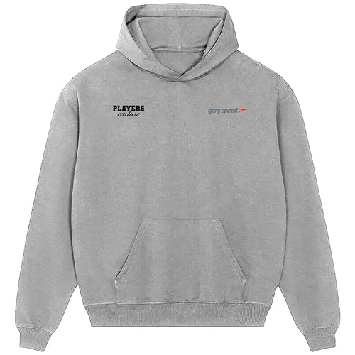 Gary Speed hoodie – grey men's hoodie featuring the Gary Speed Players Couture logo