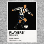 Gary Speed Newcastle United grey Icon Frame artwork detail