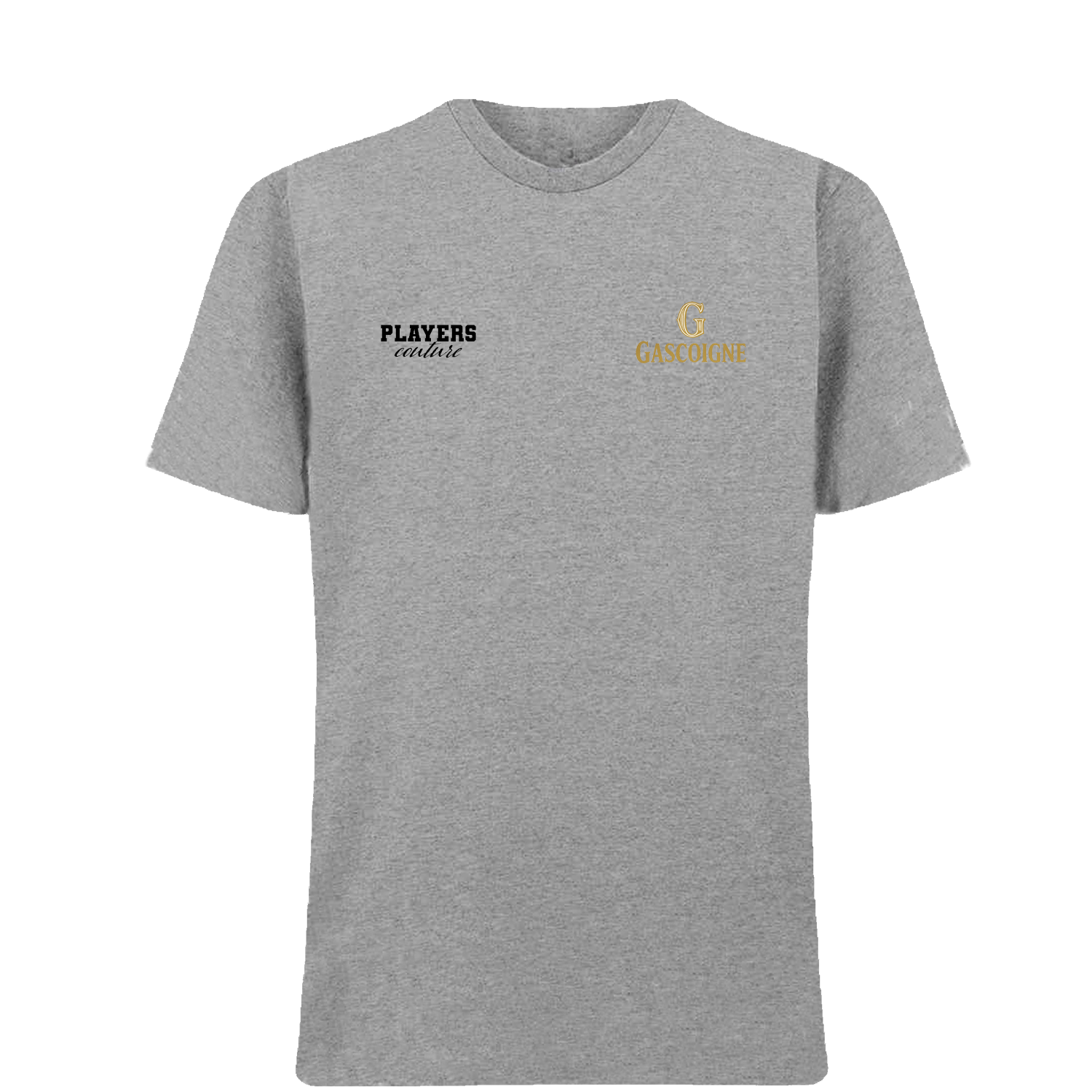 Paul Gascoigne Logo Players Couture Mens T-Shirt Gray